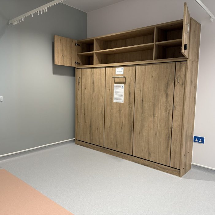 Bed Closed. Matching Top Box, Open