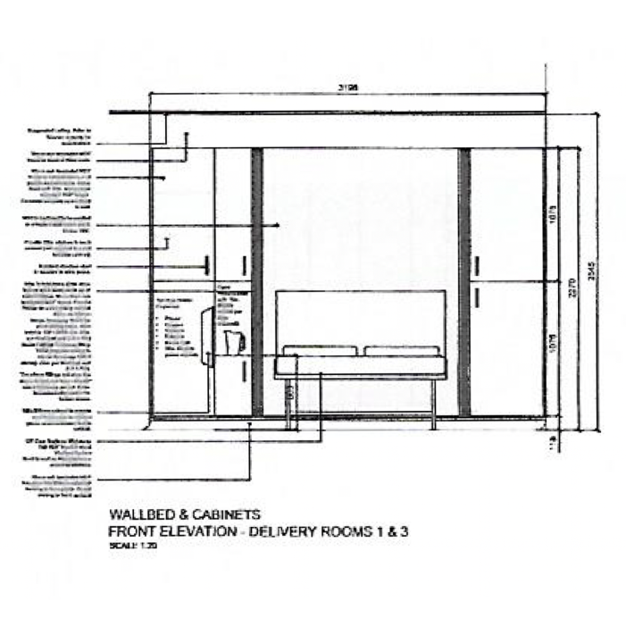 Typical Front Elevation Drawing of whole unit