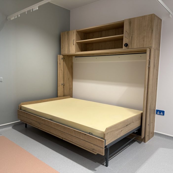 Bed Opened Out. Matching Top Box Closed